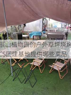 辰山植物园的户外草坪烧烤CS团建基地提供哪些菜品