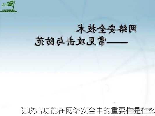 防攻击功能在网络安全中的重要性是什么