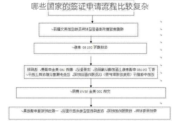 哪些国家的签证申请流程比较复杂