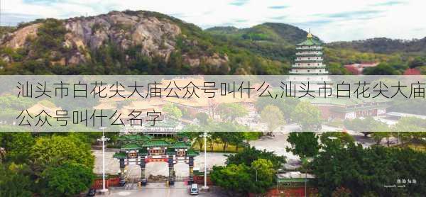 汕头市白花尖大庙公众号叫什么,汕头市白花尖大庙公众号叫什么名字