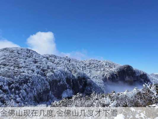 金佛山现在几度,金佛山几度才下雪