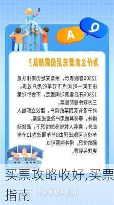 买票攻略收好,买票指南