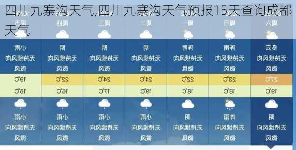 四川九寨沟天气,四川九寨沟天气预报15天查询成都天气