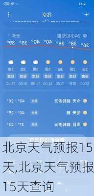 北京天气预报15天,北京天气预报15天查询