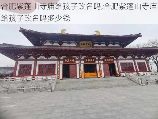 合肥紫蓬山寺庙给孩子改名吗,合肥紫蓬山寺庙给孩子改名吗多少钱