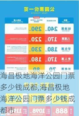 海昌极地海洋公园门票多少钱成都,海昌极地海洋公园门票多少钱成都市