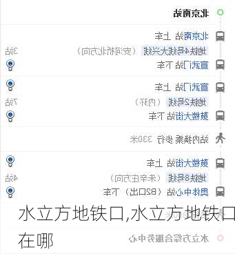 水立方地铁口,水立方地铁口在哪