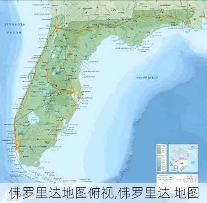 佛罗里达地图俯视,佛罗里达 地图