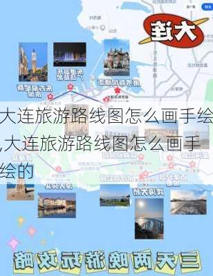 大连旅游路线图怎么画手绘,大连旅游路线图怎么画手绘的